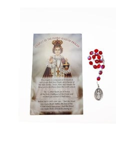 Jesus of Prague decade rosary and prayer in 3 languages