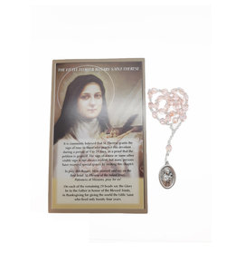 Saint Theresa chaplet and prayer in 3 languages