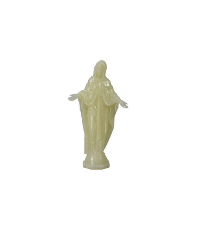 Phosphorescent Virgin Mary statue (15.5cm)