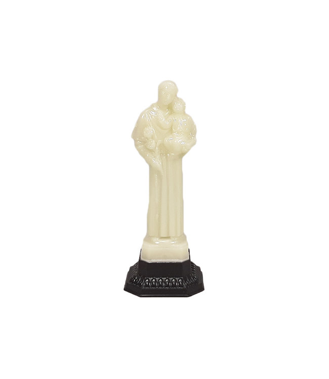 Statue Saint Antoine plastique phosphorescent (10 cm)