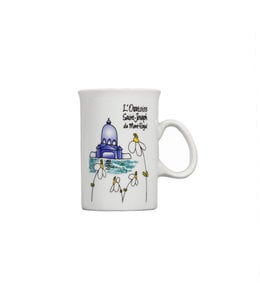 Tasse souvenir Oratoire Saint-Joseph dessin naïf