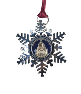 Oratory metal snowflake ornament