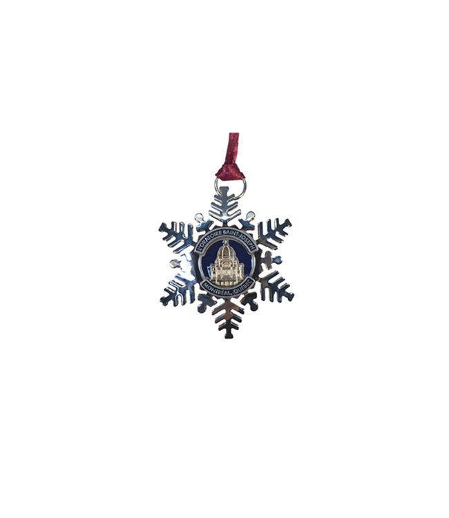 Oratory metal snowflake ornament