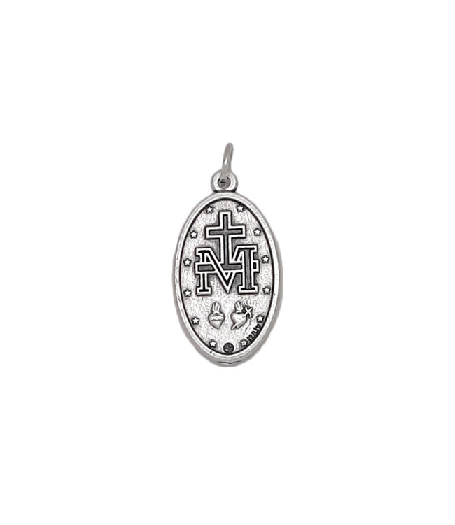 Médaille Miraculeuse émaillée bleue