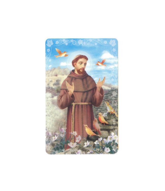 Saint Francis prayer card