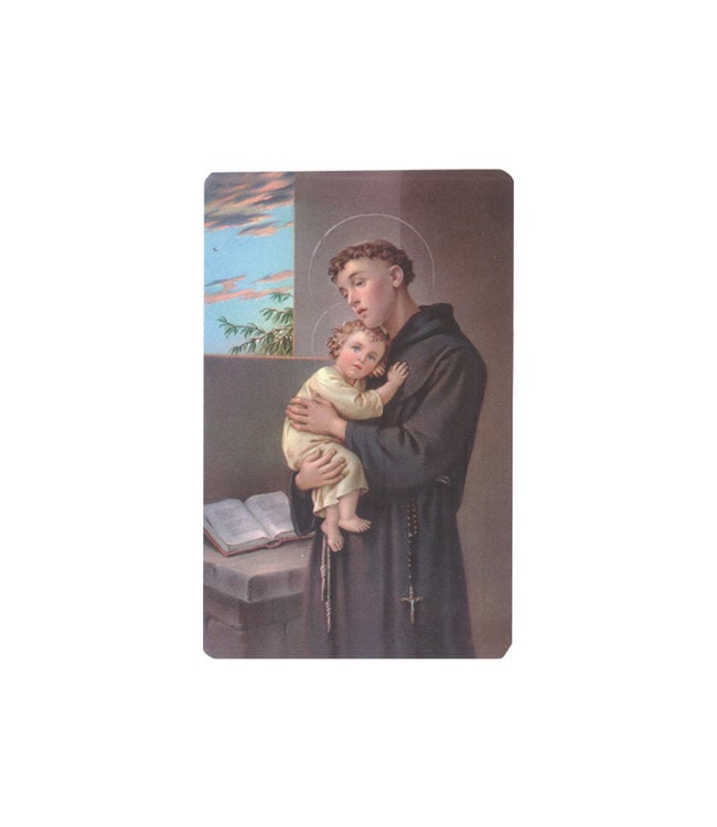 Saint Anthony prayer card