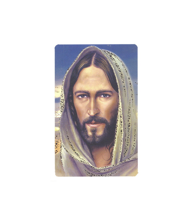 Carte avec prière en anglais, Jésus de Nazareth