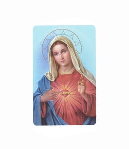 Prayer card Immaculated Heart of Mary