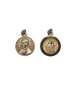 Saint Brother André / Saint Joseph medal, 10k gold (15mm)