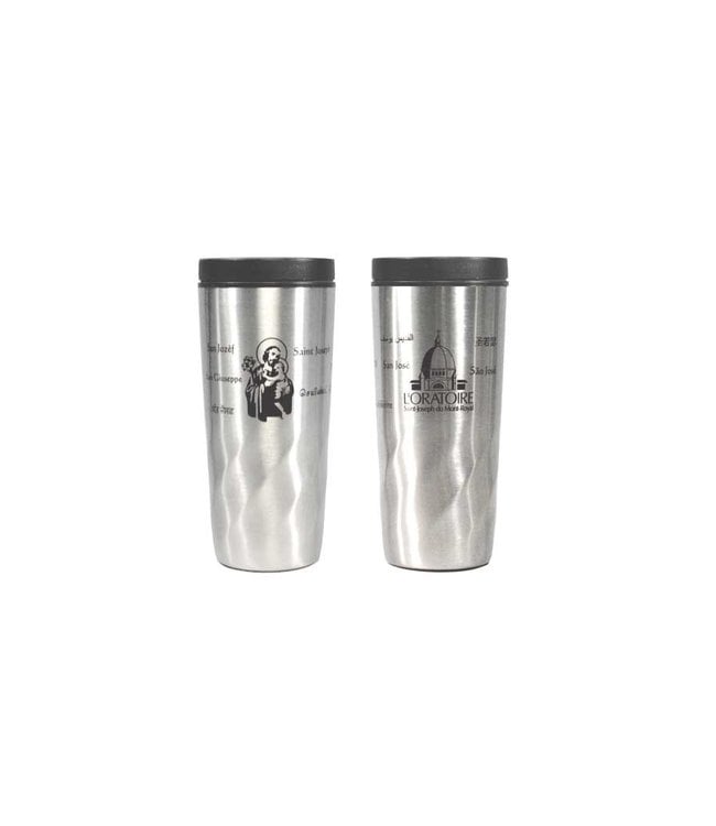 L'Oratoire Saint-Joseph du Mont-Royal Saint Joseph travel mug, 11 languages