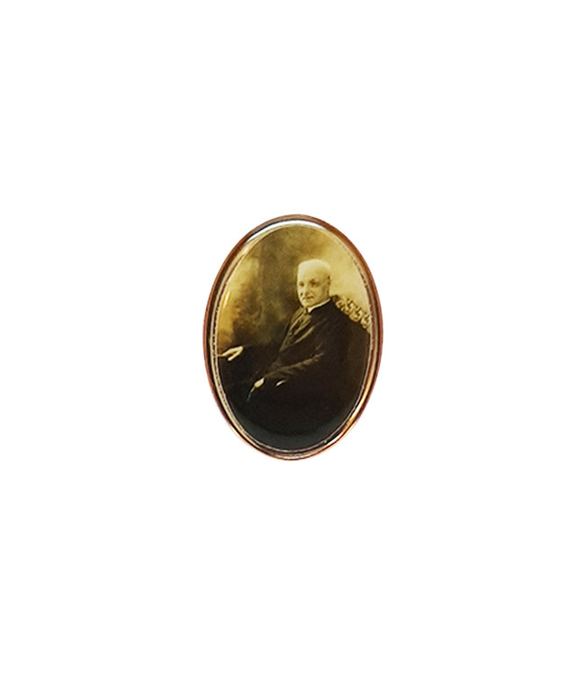 Saint Brother Andre golden lapel pin