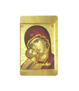 Virgin of tenderness prayer card (French)