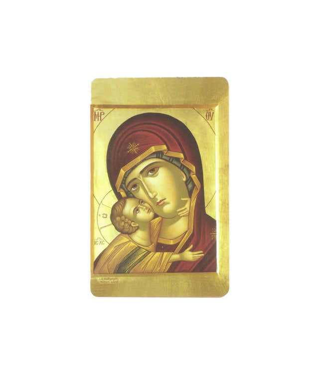 Virgin of tenderness prayer card (French)