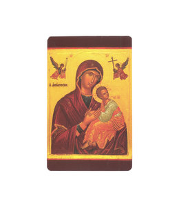 Our Lady of Perpetual Help prayer card (French)