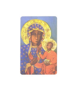 Carte prière Notre Dame de Czestochowa