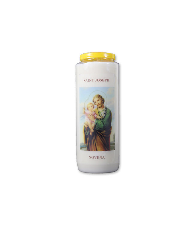 Chandelles Tradition / Tradition Candles Lampion de Neuvaine Saint Joseph (Anglais)