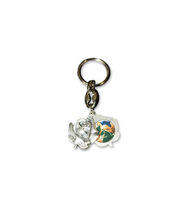 Our lady undoer of knots rose keychain