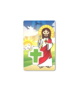 Jesus medal card... thanks for your love