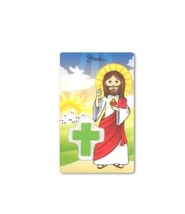 Jesus medal card (French)