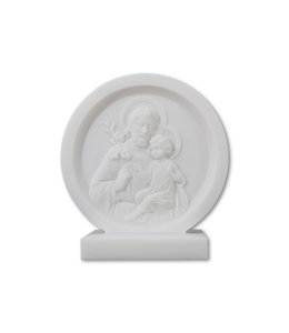 Cadre Saint Joseph en albâtre blanc