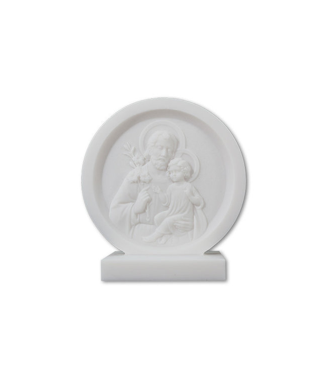 Saint Joseph desk ornament in alabaster