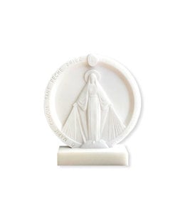 Miraculous Virgin desk ornament in alabaster