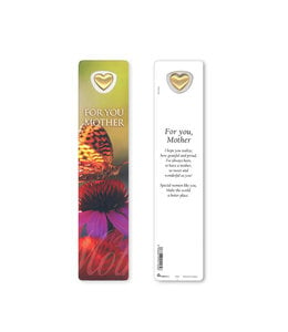 Bookmark with heart medal: For you, Mother