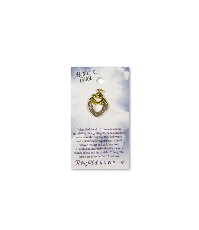 Mother angel pin