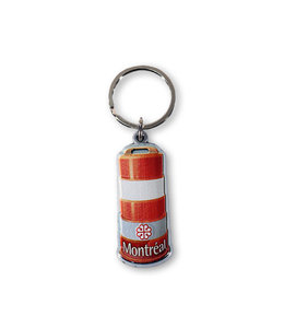 Orange Montreal cone key chain