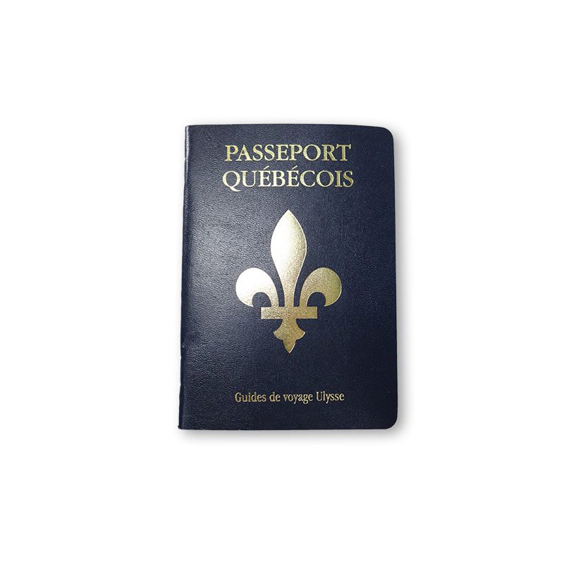 Blue tourist booklet ''Passeport québécois'' Guide de voyage