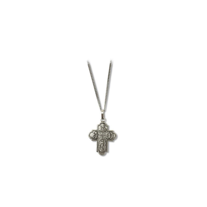 Four way cross necklace deals