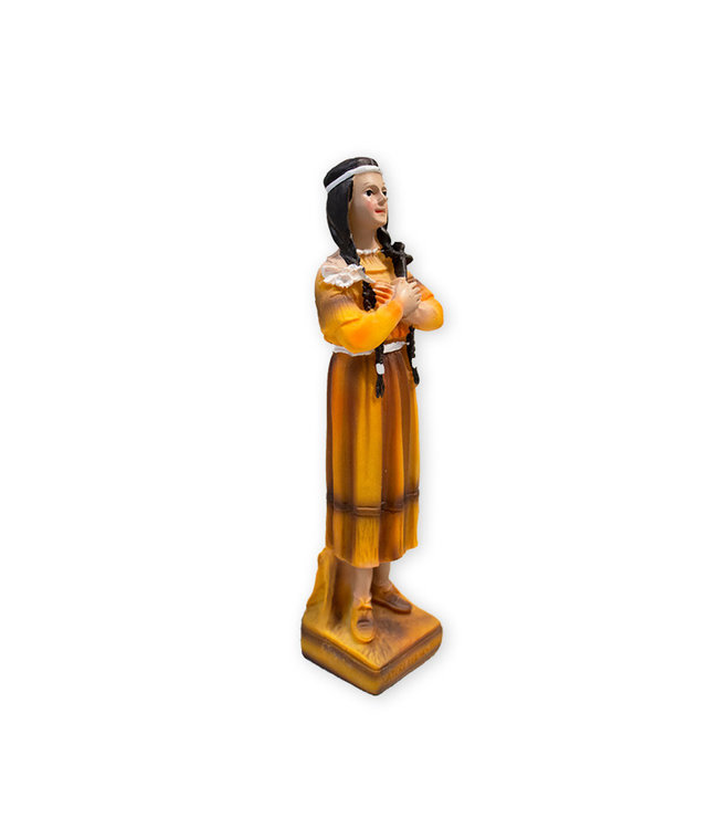 Statue Kateri Tekakwitha 20.5cm/8'' colorée