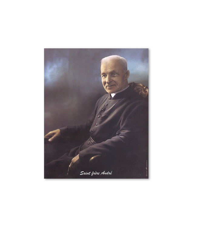 Colored image of Saint Brother André (Official photo) 8'' x 10''.