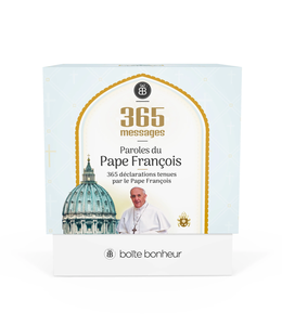 Boîte Bonheur / Box of Joy Message Box Pope Francis (french)