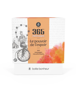 Le pouvoir de l'espoir Boîte Bonheur 365 messages réconfortants (French)
