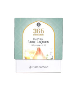 Boîte Bonheur / Box of Joy A prayer every day (365 messages of faith in french)