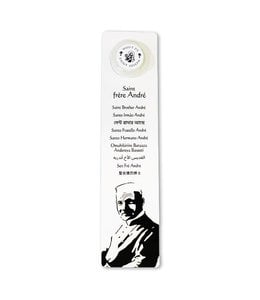 Bookmark prayer Saint frère André with oil of St. Joseph (French)