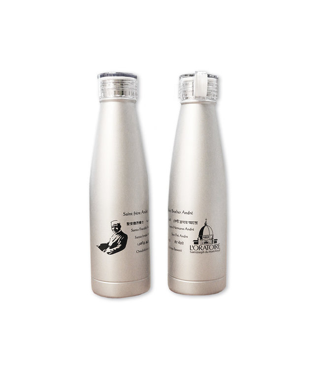 L'Oratoire Saint-Joseph du Mont-Royal Stainless steel bottle "Saint frère André" 12 languages 750 ml