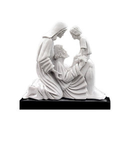 Timothy P. Schmalz Statue sainte Famille blanche "Lien d'Amour"