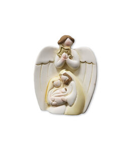Nativité moderne en forme d'ange