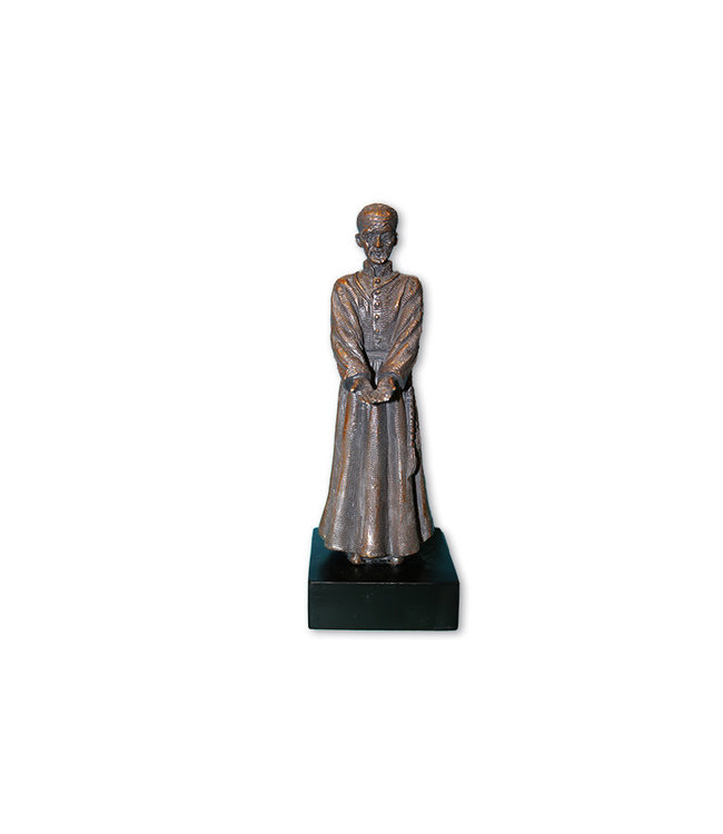 Timothy P. Schmalz Statue "Saint André Bessette" bronze resin on black base