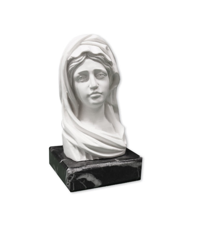 Statue of the Sorrowful Mother in marble dust
