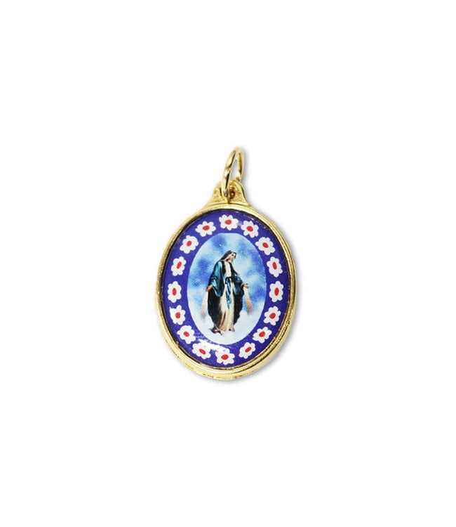Médaille couleur : Vierge Miraculeuse