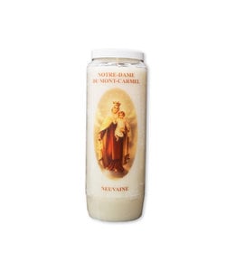 Chandelles Tradition / Tradition Candles Novena candle Our Lady of Mont-Carmel (French)