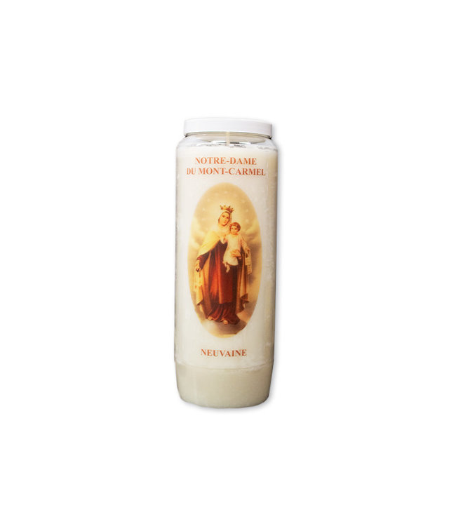 Chandelles Tradition / Tradition Candles Novena candle Our Lady of Mont-Carmel (French)