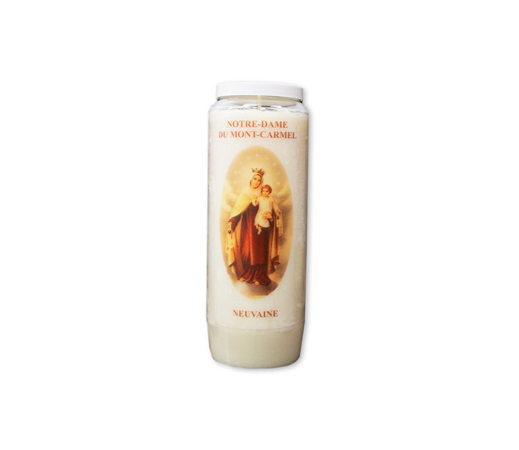 Novena candle Our Lady of MontCarmel (French) Gift Shop Saint Joseph’s Oratory of MountRoyal