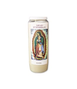 Chandelles Tradition / Tradition Candles Lampion Novena to Guadalupe (anglais)