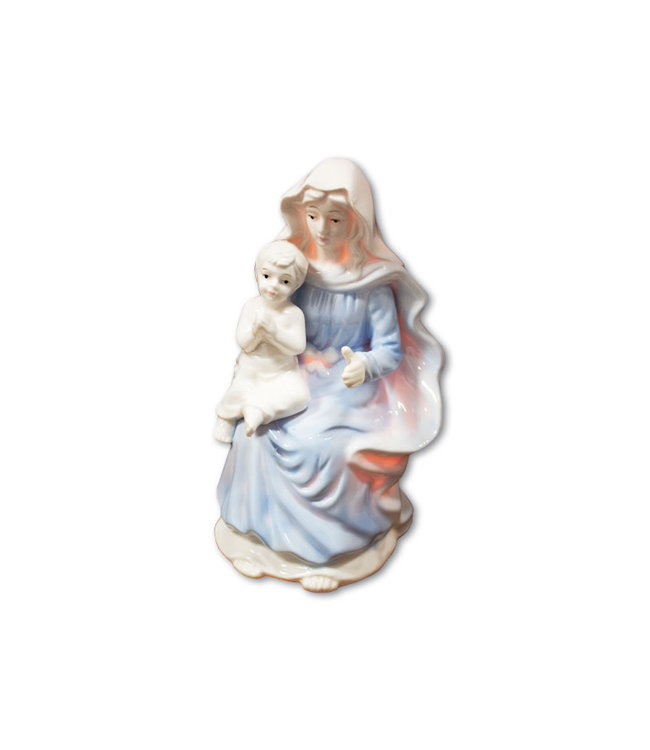 Electric night light of the Virgin with child