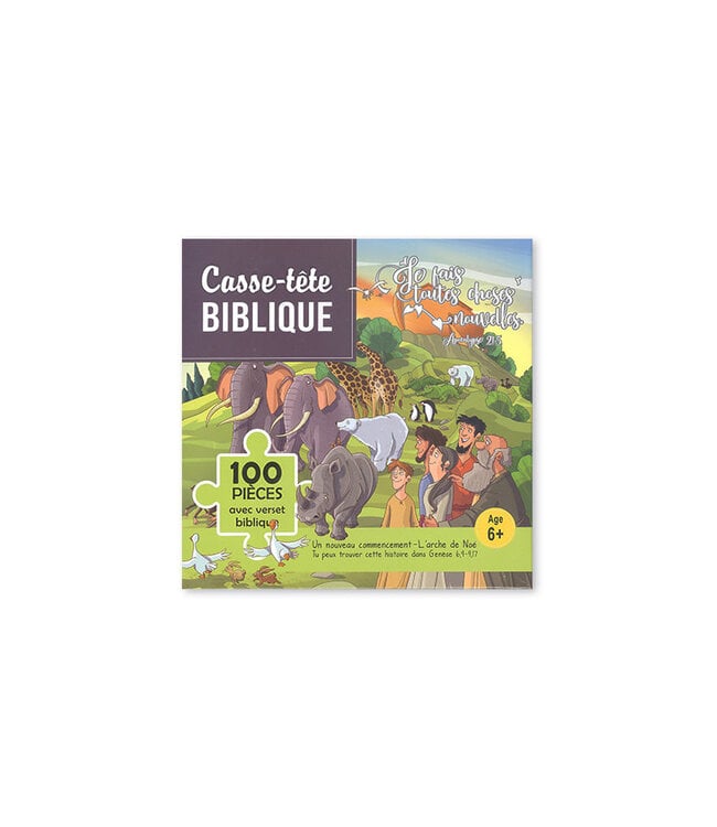 Bible puzzle: "L'arche de Noé" 100 pieces (French)