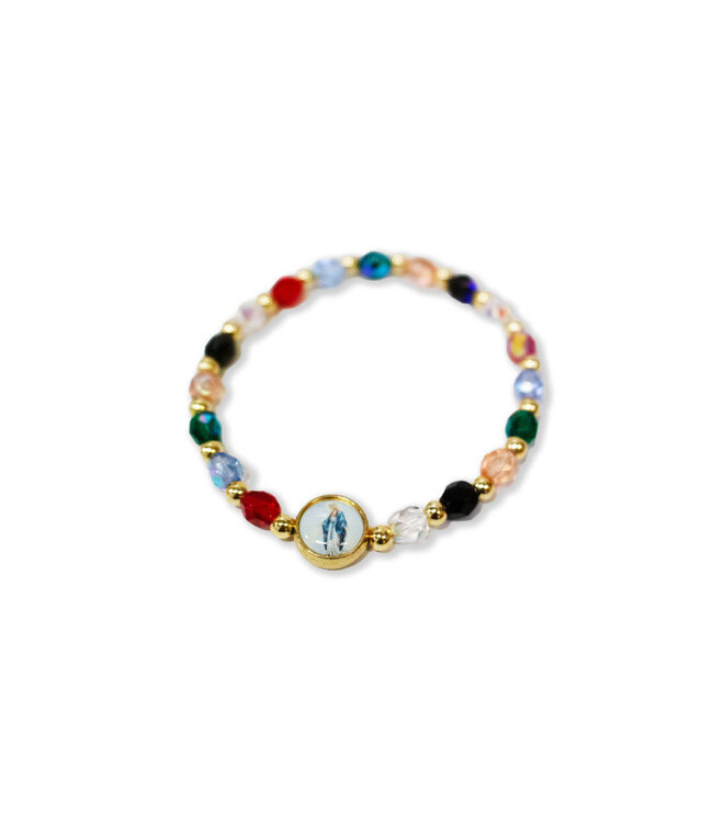 Bracelet Miraculeuse 6 couleurs, multi-facettes, élastique